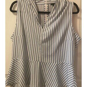 ANN TAYLOR || Women's Peplum Shirt, Size Large